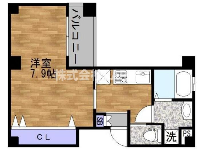 大阪市都島区都島南通２丁目の賃貸マンションの間取り