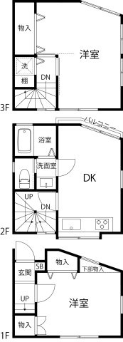 大井7丁目戸建の間取り