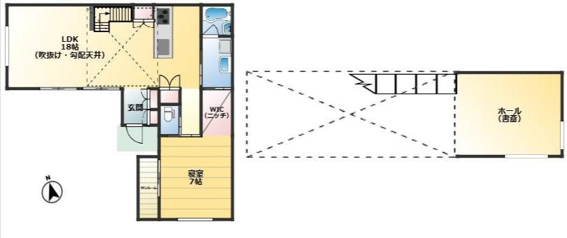 熊谷市原島　中古一戸建ての間取り