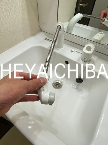 A1蔵前の洗面所|シャワー付き洗面台