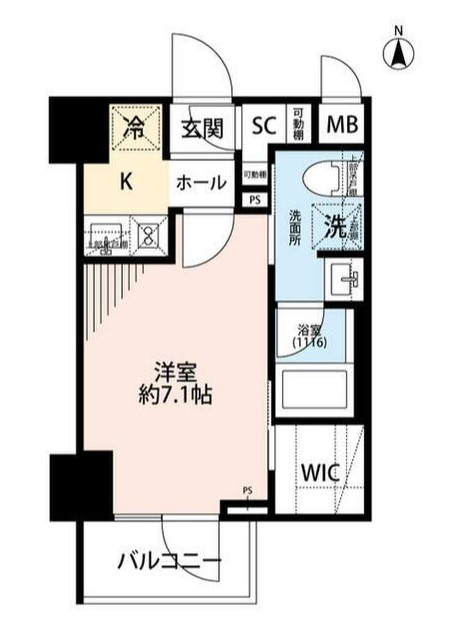 プレール・ドゥーク住吉Ⅳの間取り