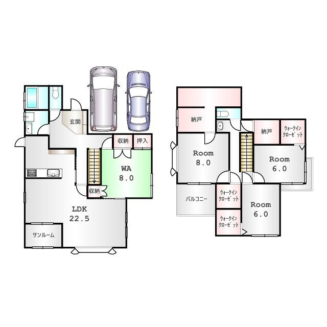 下中居町戸建貸家の間取り|他社様掲載物件もまとめてご紹介、ご案内可能です(^^)/