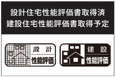 【構造・工法・仕様】 | 【仲介手数料３６０万円が無料！】■リビングは吹抜け天井■住宅性能評価６項目で最高評価 | 住宅性能評価は設計時と完成時の２回検査を受けています。
住宅性能評価６項目で最高等級です。
