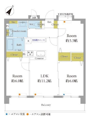 【間取り】 | ダイアパレスグラン・ステージ博多