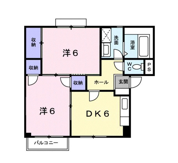 【間取り】 | サンハイムＢ