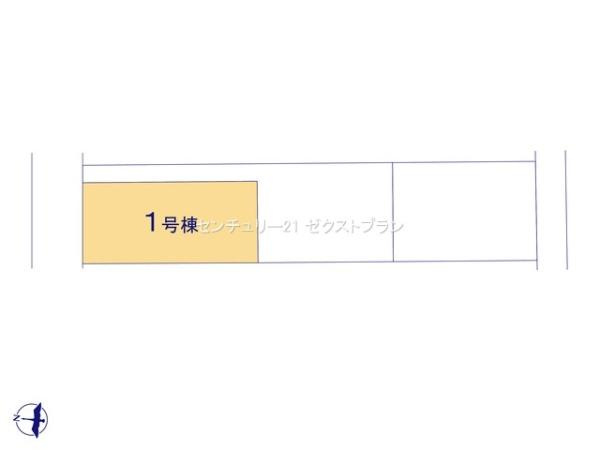 第13吉岡町下野田 1号棟の区画図|区画図