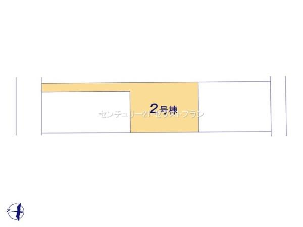 第13吉岡町下野田 2号棟の区画図|区画図