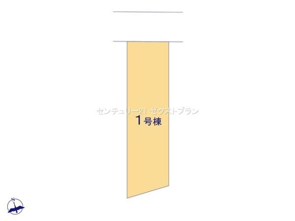 高崎塚田町 1号棟の区画図|区画図