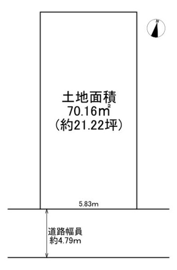 【土地図】 | 摂津市鳥飼西2丁目　売土地