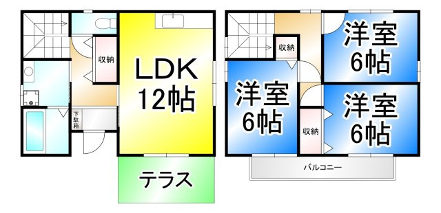Bonheur(ボヌール)の間取り