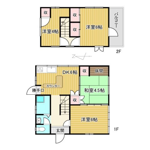 【間取り】 | たつの市揖保川町本條既存戸建
