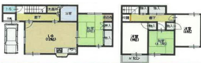南中振１丁目戸建の間取り