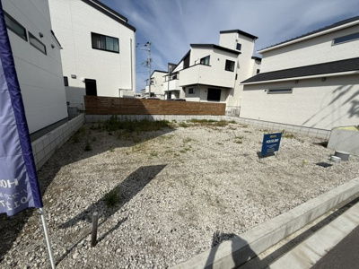 【前面道路含む現地写真】 | 【プレイワーク箕土路町Ⅴ】八木北小・土地35坪・建築条件なし・開発分譲地内・岸和田市箕土路町2丁目 | 前面道路含む現地写真です