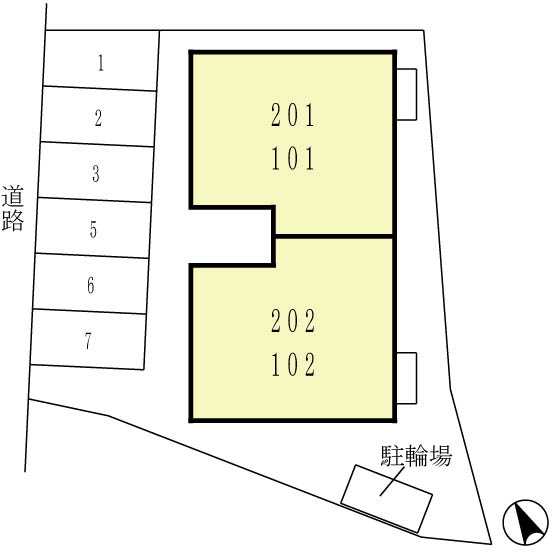 サンハイム・Kの駐車場