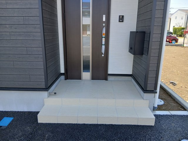 本庄市下野堂第５　の玄関|３号棟現地外観（2026年04月03日）撮影