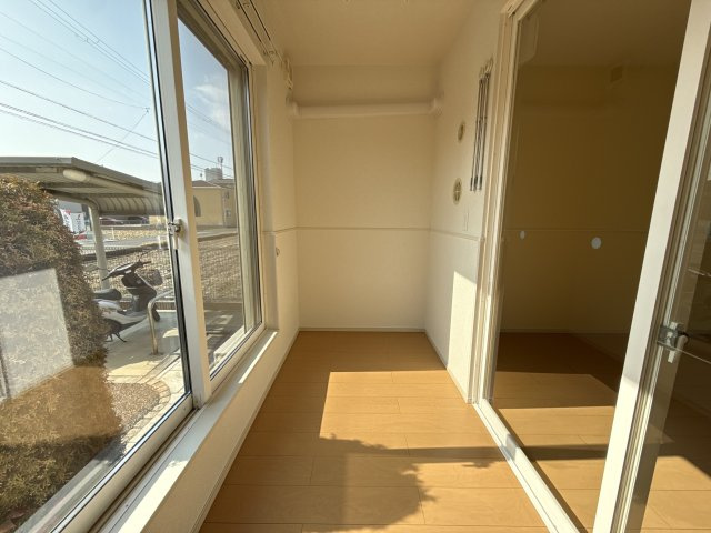 ジェルメ今在家のバルコニー