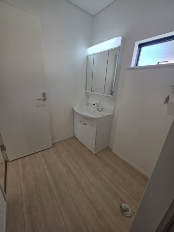 熊谷市赤城町第３　の独立洗面台|１号棟現地洗面所（2026年04月21日）撮影