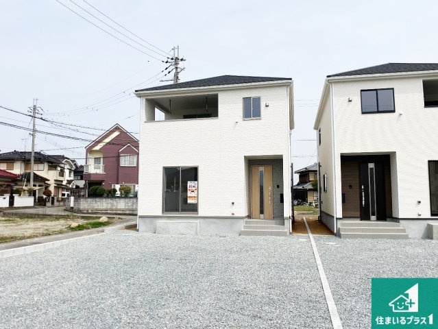 加古川市西神吉町鼎　第1期　新築一戸建ての外観|安心の10年保証！外観を美しく保ち、雨水で汚れを落とします！気になることがありましたら、お気軽にお問い合わせください！