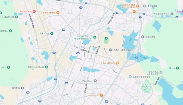加古川市西神吉町鼎　第1期　新築一戸建ての地図