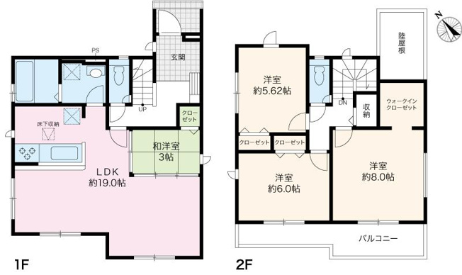 【間取り】 | 高知市高須２丁目/２号棟