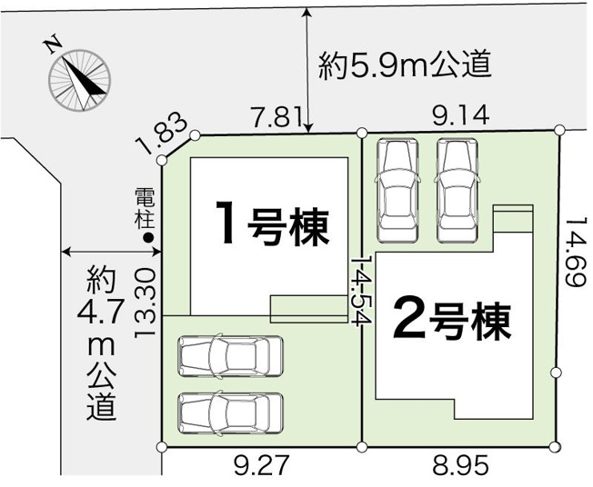 【区画図】 | 高知市高須２丁目/２号棟