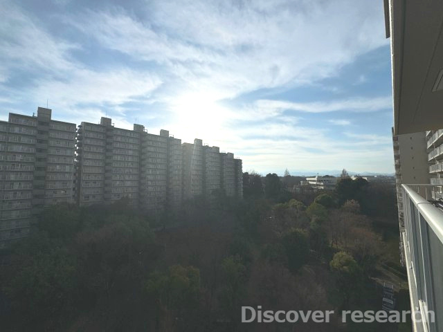 シーアイハイツ町田F棟の展望|10階部分の角住戸のため眺望良好です。
山を望むこともできます。