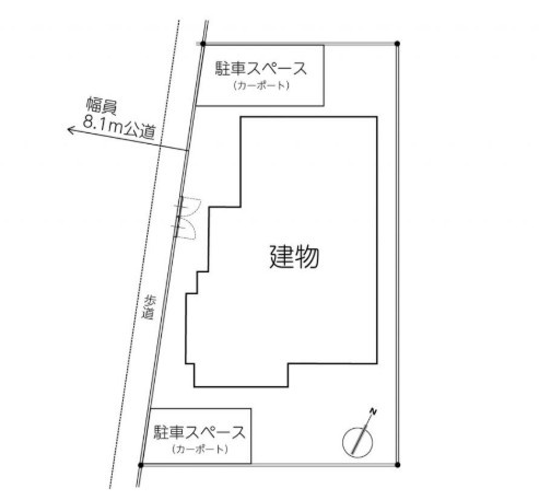 鶴ヶ島市五味ヶ谷中古戸建の区画図