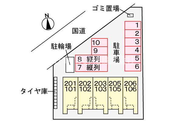サン☆ソレイユの区画図