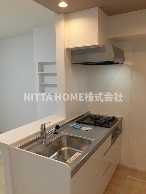 サン☆ソレイユのキッチン|ガスコンロ設置済みのカウンターキッチン★