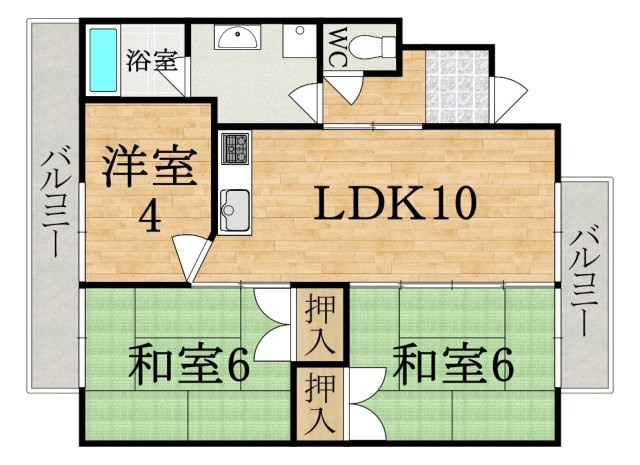 第２サンコウハイツの間取り