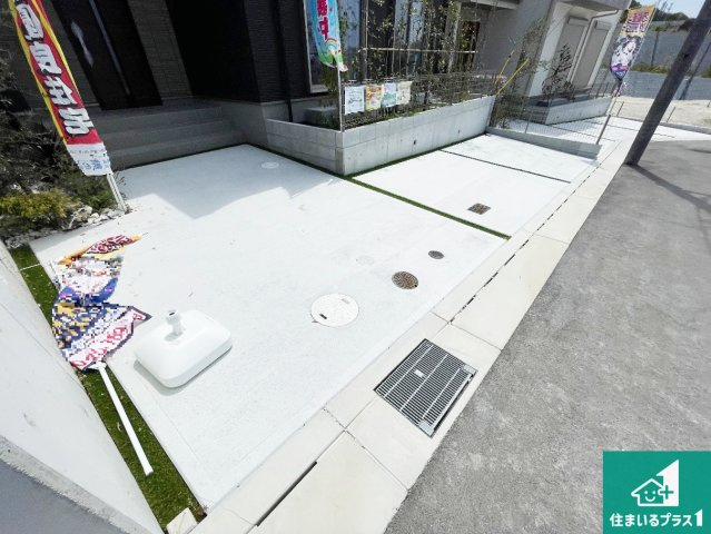 神戸市須磨区車　新築一戸建ての駐車場|駐車スペース！散水栓があるので、こまめに愛車を洗えます！