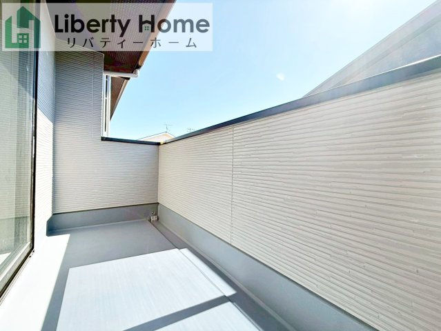 取手市ゆめみ野5期　新築戸建　1号棟のバルコニー