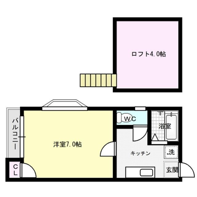 プリムローズ福岡南の間取り