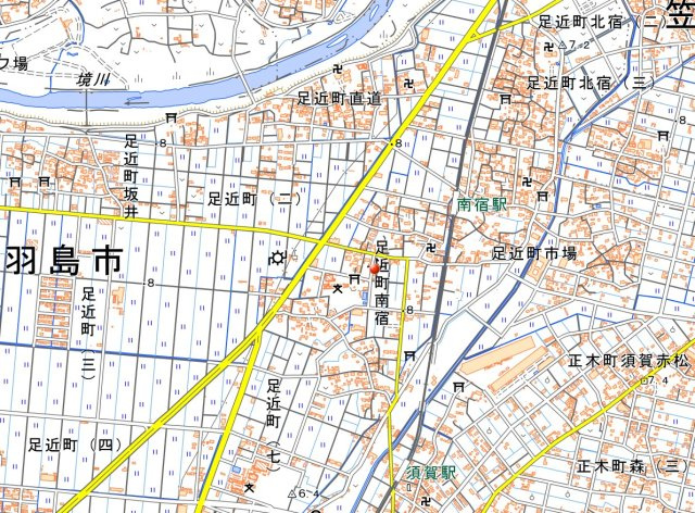 岐阜県羽島市　一棟アパートの地図