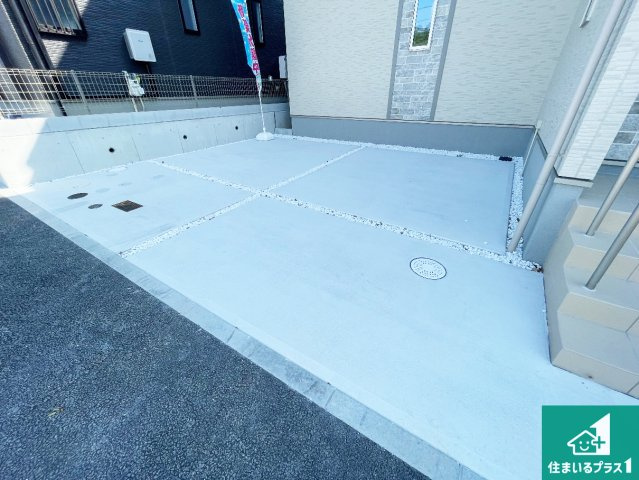 神戸市須磨区車　新築一戸建ての駐車場|駐車スペース！散水栓があるので、こまめに愛車を洗えます！