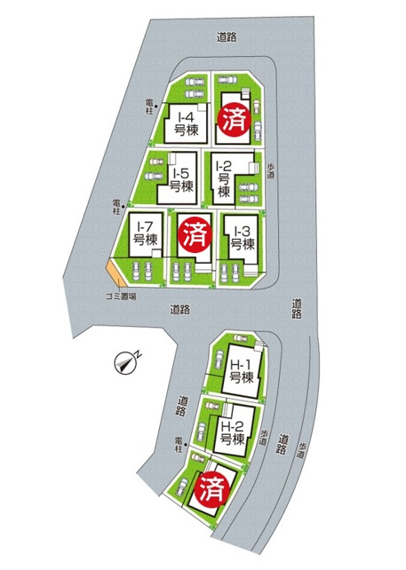 神戸市須磨区車　新築一戸建ての区画図|全111区画