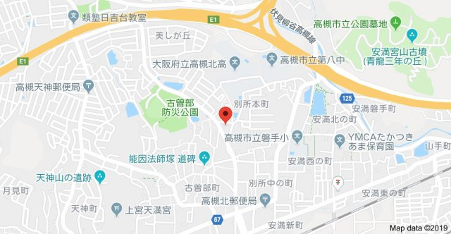 ヴィラソレーユ古曽部町の地図