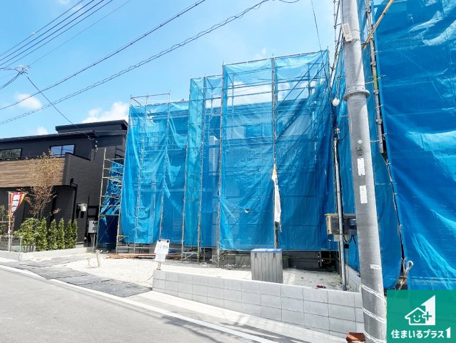 神戸市須磨区車　新築一戸建ての外観|現在の進捗状況です！順調に作業進行中、完成が待ち遠しいです！詳細の間取り等、お気軽にお問い合わせください！