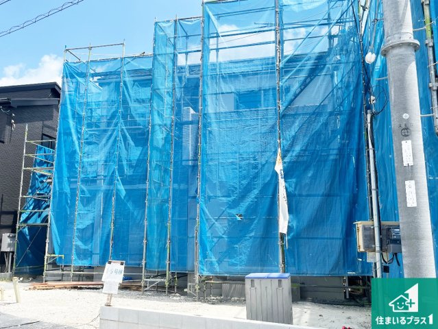 神戸市須磨区車　新築一戸建ての外観|現在の進捗状況です！順調に作業進行中、完成が待ち遠しいです！詳細の間取り等、お気軽にお問い合わせください！