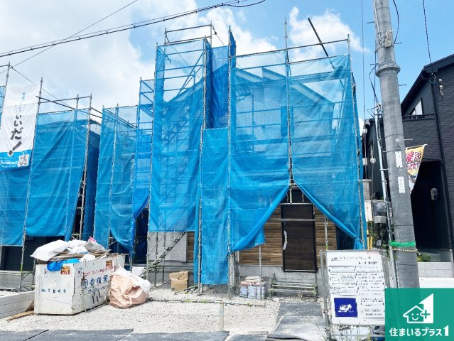 神戸市須磨区車　新築一戸建ての外観|現在建築中！落ち着いた街並みで新生活を始めることが出来そう！周辺の物件も併せてご紹介させて頂きます！