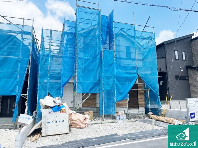 神戸市須磨区車　新築一戸建ての外観|現在の進捗状況です！順調に作業進行中、完成が待ち遠しいです！詳細の間取り等、お気軽にお問い合わせください！
