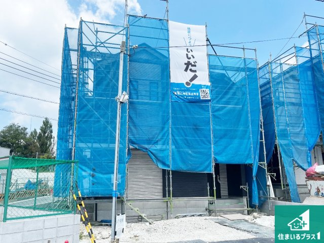 神戸市須磨区車　新築一戸建ての外観|現在の進捗状況です！順調に作業進行中、完成が待ち遠しいです！詳細の間取り等、お気軽にお問い合わせください！