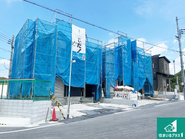 神戸市須磨区車　新築一戸建ての外観|現在の進捗状況です！順調に作業進行中、完成が待ち遠しいです！詳細の間取り等、お気軽にお問い合わせください！