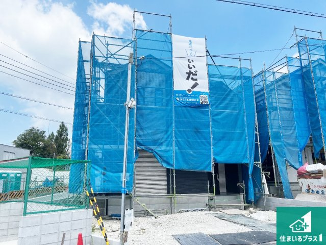 神戸市須磨区車　新築一戸建ての外観|現在の進捗状況です！順調に作業進行中、完成が待ち遠しいです！詳細の間取り等、お気軽にお問い合わせください！