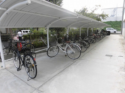 【エントランス】 | パルクレール | 自転車置き場も完備です