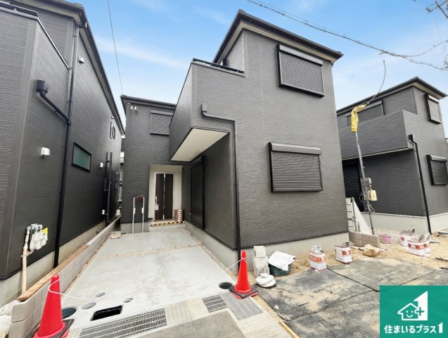 堺市東区大美野　第6期　新築一戸建ての外観|周辺は落ち着いた街並みの住宅地！子育てがしやすい住環境です！まだ未完成ですが、現地でしかわからない事もございます。是非一度ご覧ください。