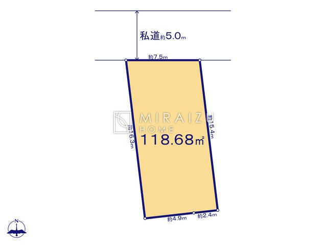 【土地図】 | 開放感のある、閑静な住宅街に位置しています。陽の光をたっぷりと浴びながら気持ち良く生活が出来ます。夢のマイホーム、夢ではなく実現出来ます！見学・ご相談等、お気軽にご連絡下さい。