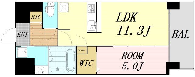 パグーロ東三国 仲介手数料無料の間取り