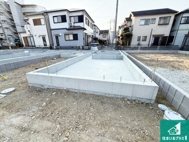 堺市東区大美野　第6期　新築一戸建ての外観|周辺は落ち着いた街並みの住宅地！子育てがしやすい住環境です！まだ未完成ですが、現地でしかわからない事もございます。是非一度ご覧ください。