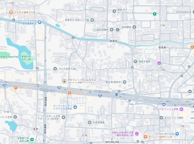 ●奈良市菅原町　第7期　新築一戸建ての地図